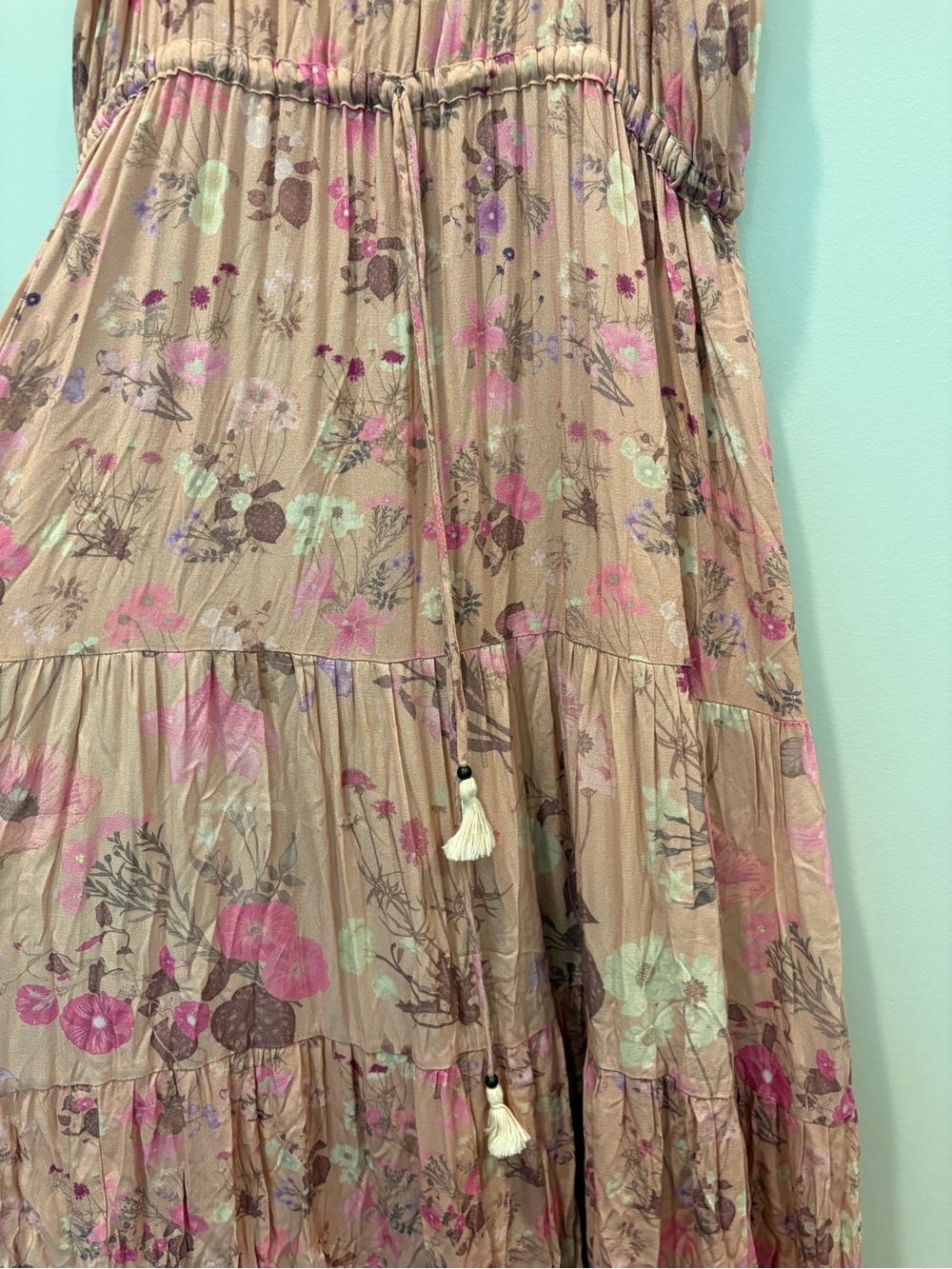 Spell and the Gypsy Collective Wild Bloom Dress Sz XL Floral Pink Boho - Picture 8 of 13
